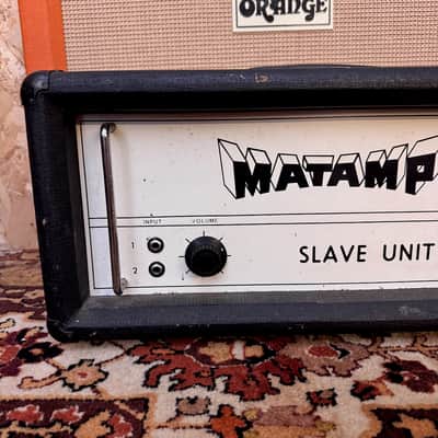 Vintage 1970s Matamp Orange Slave Unit SL100 EL34 Valve Amplifier Head image 2