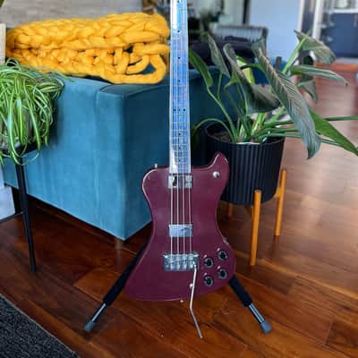 Electrical Guitar Company (EGC) RD Bass 2000's - Maroon / Polished Aluminum image 1