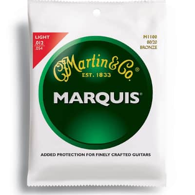 Martin M-1100 Marquis 80/20 Bronze Light Acoustic Strings (3 Pack)