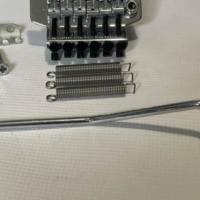 1990's Korean Ibanez RG Series SLT101 SLT-101 Chrome Floyd Rose Single Locking Tremolo Bridge & Arm image 2