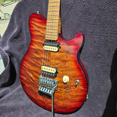 Ernie Ball Music Man Axis Super Sport 2026 - Roasted Amber Quilt image 8