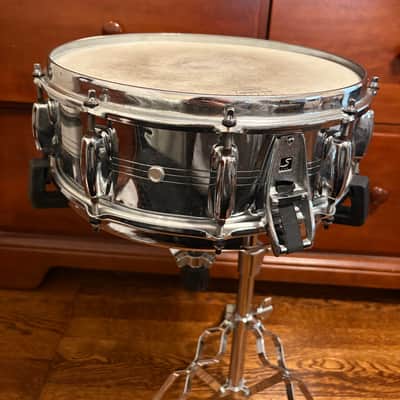 Slingerland Rare “Buddy Rich” TDR 5x14" 10-Lug Chrome Over Brass Shell Snare Drum 1976-77 Excellent! image 8