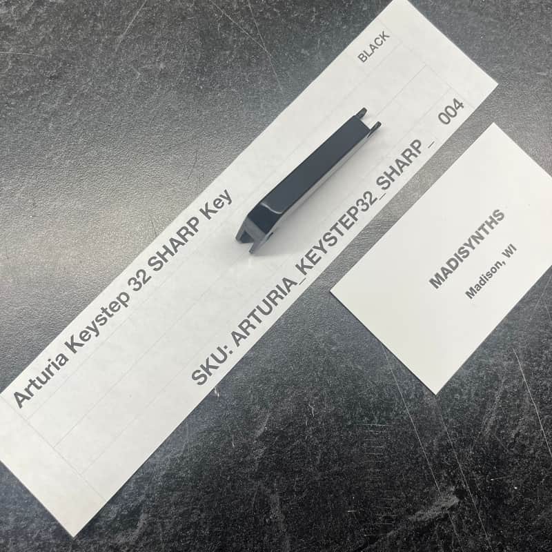 ORIGINAL Arturia Replacement SHARP/BLACK Key for Keystep 32, Keystep 37, Keystep Pro, Microlab MK3 image 1