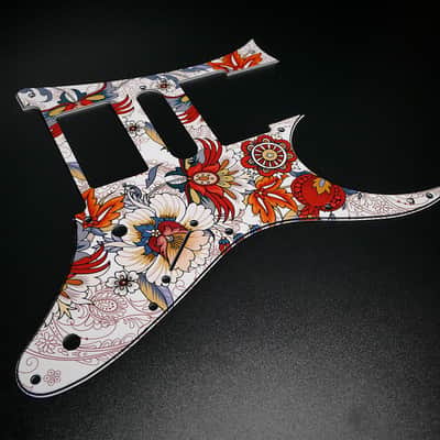 Folk Flowers / Ibanez Pickguard / RG350 / JEMJR / Graphic / Stormguitar image 6