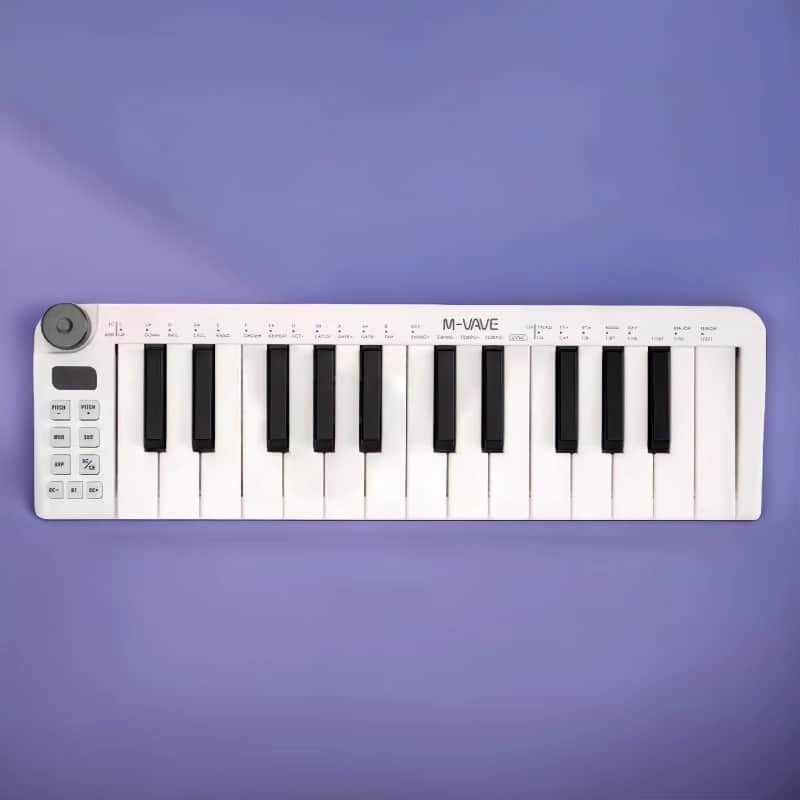 MIDI Keyboard Portable Rechargeable 25-Keys Mini MIDI Control Keyboard USB Keyboard MIDI Controller image 1