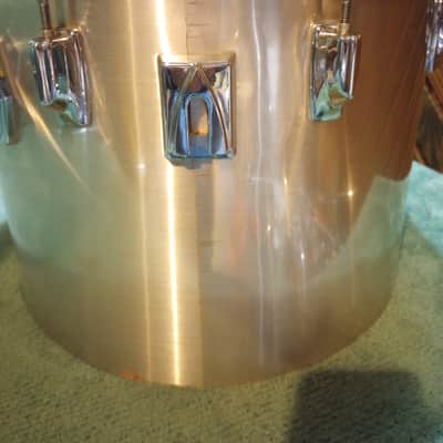 Tama Imperialstar 15"(diameter)x12"(depth) Concert Tom 1970's - Metallic Hairline Chrome image 3