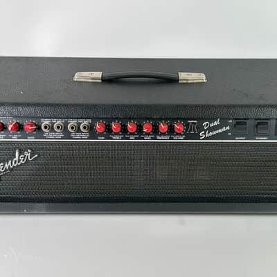 Fender Dual Showman SR Head 1980s - Paul Rivera Designed Red Knobs image 2