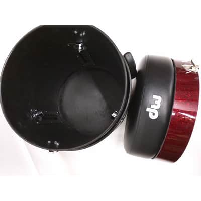 DW 6000 Santa Monica Trap Case Throne Ruby Glass Finish Ply DEMO image 3