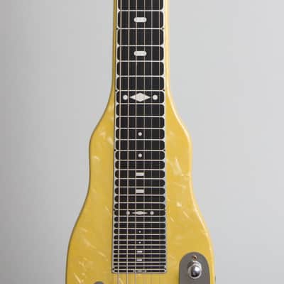 Fender  Champion Lap Steel Electric Guitar (1955), ser. #8664, black gig bag case. image 8