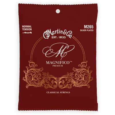 Martin M265 Magnifico Classical Silver-Plated Nylon Acoustic Guitar Strings - Normal Tension (.25 - .42)