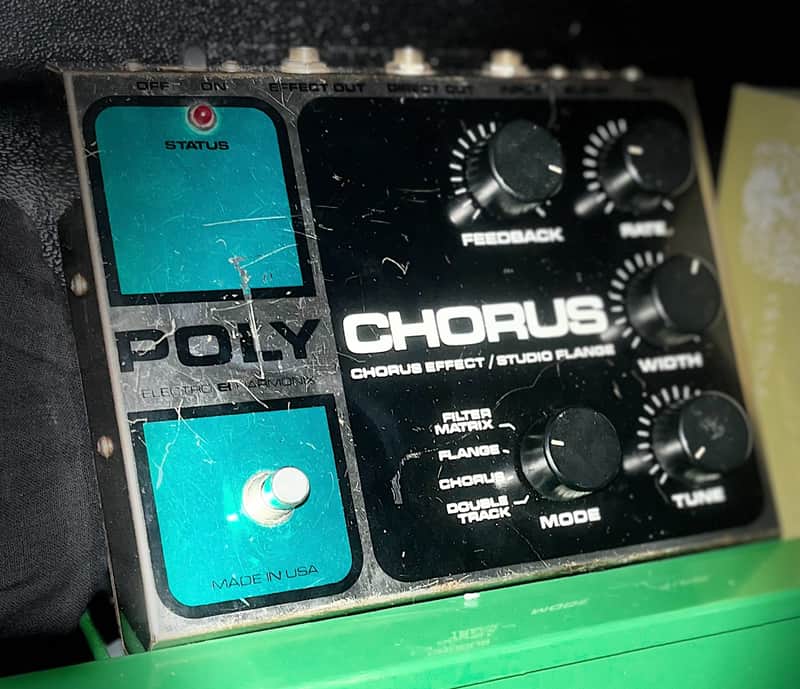 ギター Electro Harmonix POLY CHORUS Electro-Harmonix Stereo Polychorus Analog Chorus Flanger Slapback