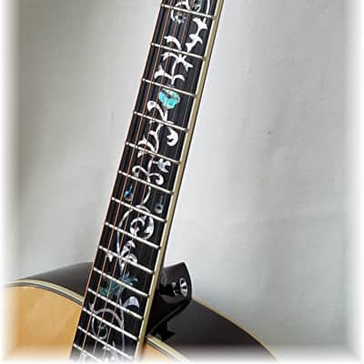 Dillion DF-900 ES Folk Size Acoustic Guitar Natural w/Case image 7