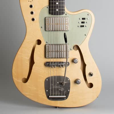 Deimel Guitarworks  Bluestar Semi-Hollow Body Electric Guitar (2020), ser. #13, original molded black plastic hard shell case. image 3