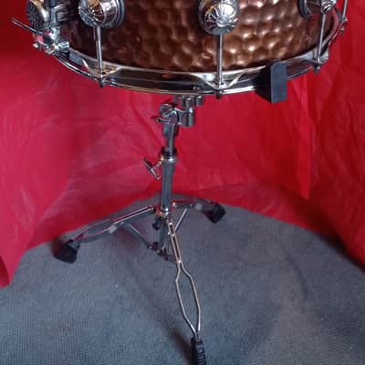 Natal Drums 14x6.5" Hand Hammered Steel Snare Drum - Old Bronze (Excellent Condition) image 4