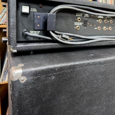 1978 Vintage Acoustic Control Corp Model 330 Head & Model 403 4x12 Cabinet Stack - 1970s Blue-Face Solid State Powerhouse image 6