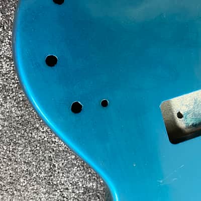1992 G&L CLF Research L-1000 Bass Body Emerald Green Metallic image 4
