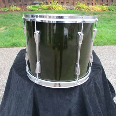 Yamaha Stage Custom 14 X 12 Floor Tom, Forest Green Lacquer, Birch, Excellent! image 4