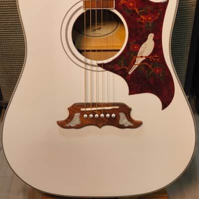 Epiphone Dove Pro Limited Edition - White image 1