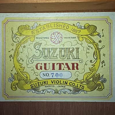 Vintage Suzuki Classical Acoustic Guitar Model 700 + Original Gig Bag Nagoya Japan Suzuki Violin Co. image 4