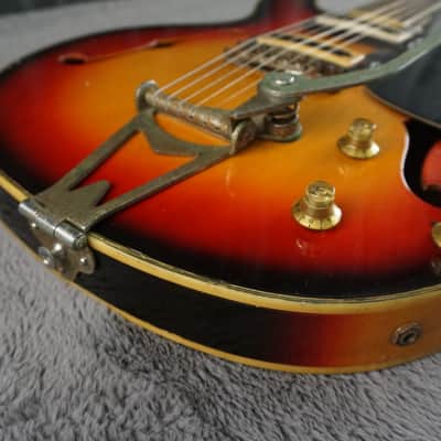 Firstman Semi Hollow Body 1960s rare - Sunburst Japan image 5