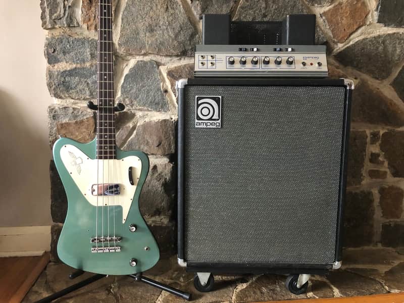 Gibson Thunderbird II 1965 - Nitro Pelham Blue (refin) image 1