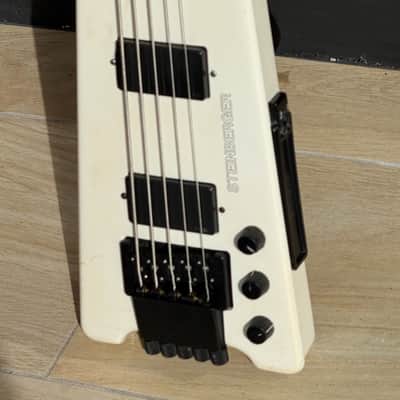 Steinberger XL-2 5 String Bass 1989 - the ultimate example a factory 5 String in the rare White finish. image 3