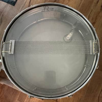Rogers Powertone 5 x 14" Chrome over Brass Snare Drum  #6530 8 Lug Vintage Cleveland Era image 9