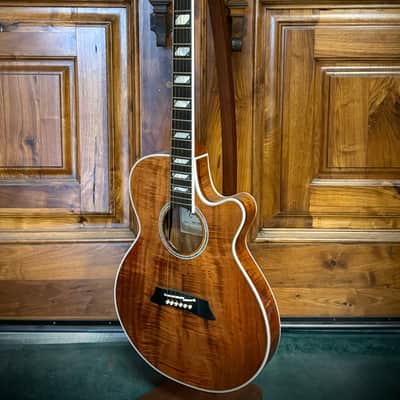 Takamine  TSP178ACK N 2019 -Flame Koa/ Thinline/ Arched Top/ W Pickup image 1