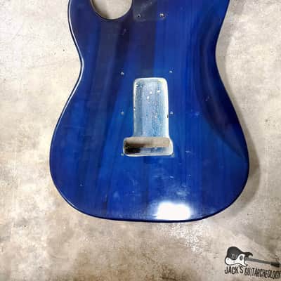 Guitar Fetish Paulownia ULTRA Lightweight Stratocaster Guitar Body (2000s, Sapphire Trans) image 15