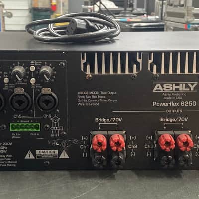 Ashly Powerflex 6250 6 Channel Amplifier 2000's - Black/Grey image 5