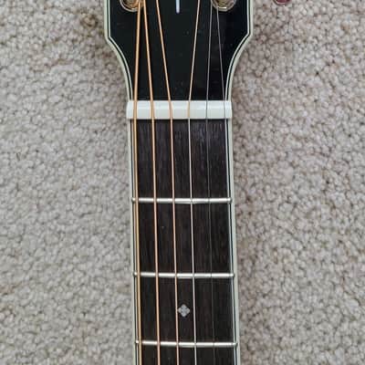 Fender PO-220E Orchestra Acoustic Electric Guitar, Natural Finish, Hard Shell Case image 6