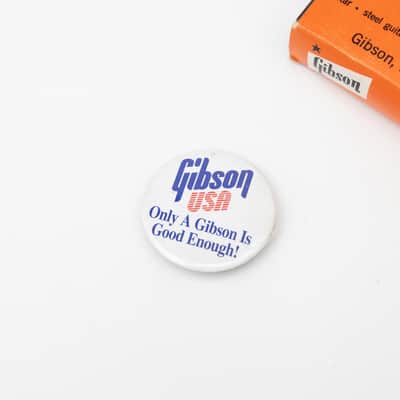 Gibson USA "Only a Gibson is Good Enough!" Pin - Case Candy! image 2
