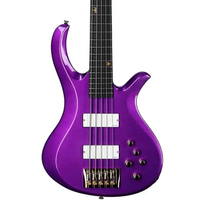 Schecter FreeZesicle-5 Electric Bass, 5-String, Purple image 5