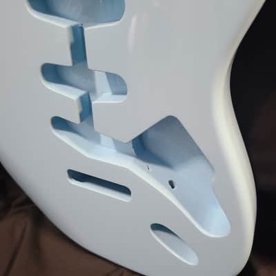 Premium Finished Stratocaster Body Daphne Blue, Free Shipping image 2