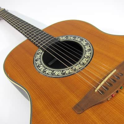 Vintage 1975 Ovation Balladeer 1111-4 Deep Bowl Acoustic Guitar w Orig Case Plays & Sounds Great! image 10