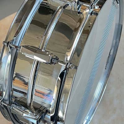 Ludwig Blue Olive Badge Supraphonic 14x5 1970 image 6