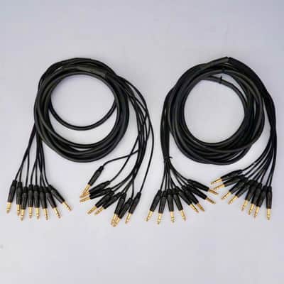 2x Mogami Gold 8 x 1/4" TRS Male to 8 x 1/4" TRS Male Snakes (20') #58819 image 1