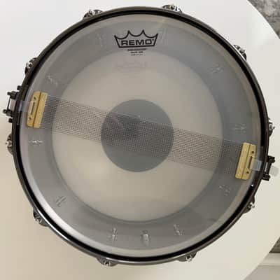 Rare DW Collector's Series 6.5x14” Black Ti Titanium Metal Snare Drum image 4