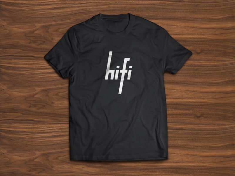 HiFi Case T-Shirt Size Small Black / White image 1
