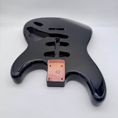 HooDoo Stratocaster Body 2-Piece Alder Black hsb6436 image 4