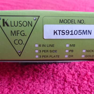 Kluson Supreme Vintage Style 6 Inline (KTS9105MN) 18:1, Nickel. Free Shipping. image 13