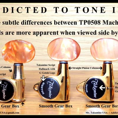 Takamine Vintage TP0508 Tuner SINGLE Not a set / TREBLE Side / 6 String image 8