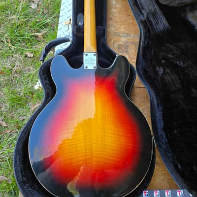Univox Custom Late 60's Hollowbody MIJ All Original w/hardshell Case image 9