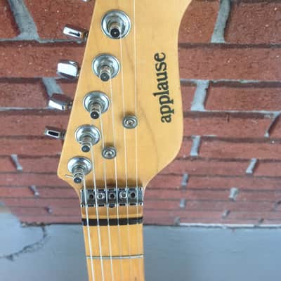 Applause  Stratocaster red electric guitar 1980 -  1990 image 2