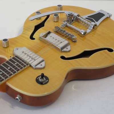 2013 Epiphone Wildkat Antique Natural Semi Hollow Electric Guitar image 7