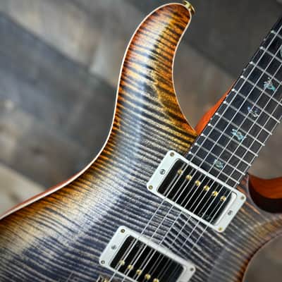 PRS Wood Library Custom 24 Amazing Highly Figured 10 top!! - Burnt Maple Leaf 395093 image 4
