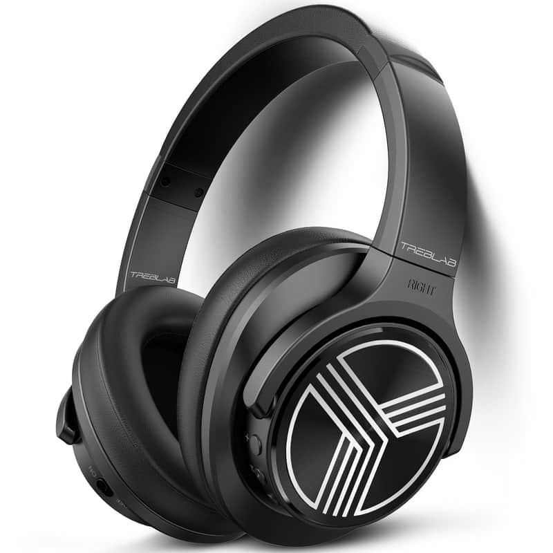 TREBLAB Z2 Over Ear Headphones - Bluetooth 5.0, Active Noise Cancelling, Up to 35H Battery Life image 1