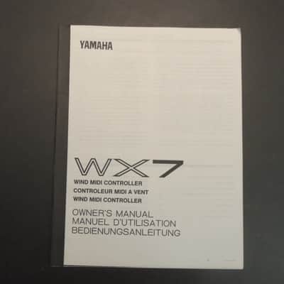Yamaha WX7 Owner's Manual [Three Wave Music]