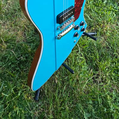 Kauer Banshee Taos Turquoise, Fralin P90s, Double bound, Natural back, as new! image 8