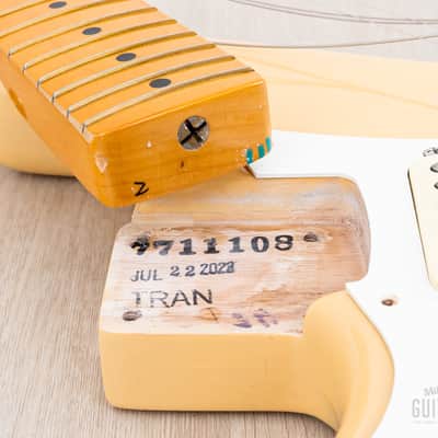 2022 Fender American Vintage II ‘57 Stratocaster Left-Handed Vintage Blonde w/ Case, Hangtags, COA image 18